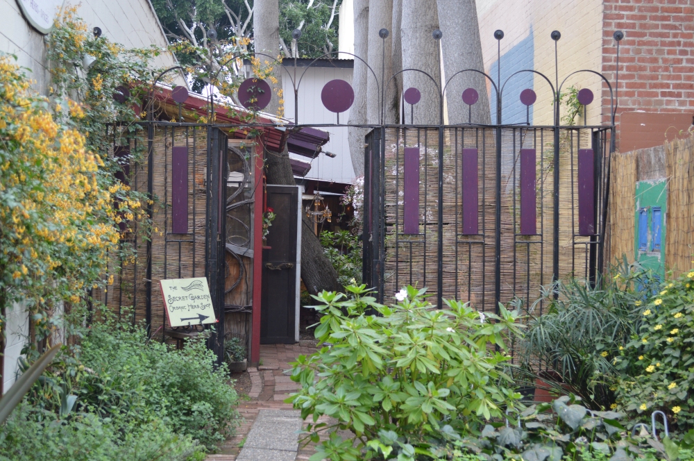 The Secret Garden truly is hidden. You can find it tucked away by the creek in downtown SLO. Photo by Frances Griffey